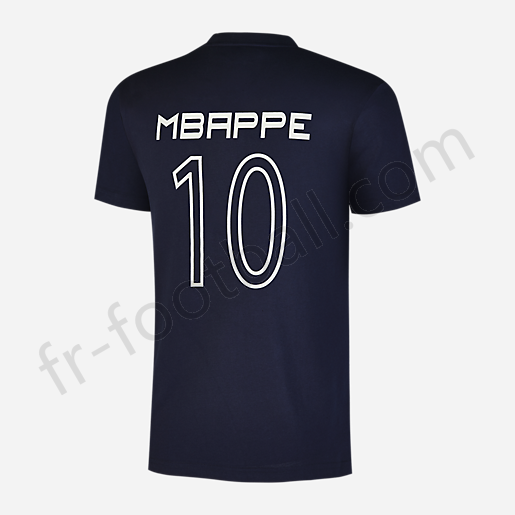 T-shirt homme Stripe Mbappe FFF BLEU-FFF Vente en ligne - -1