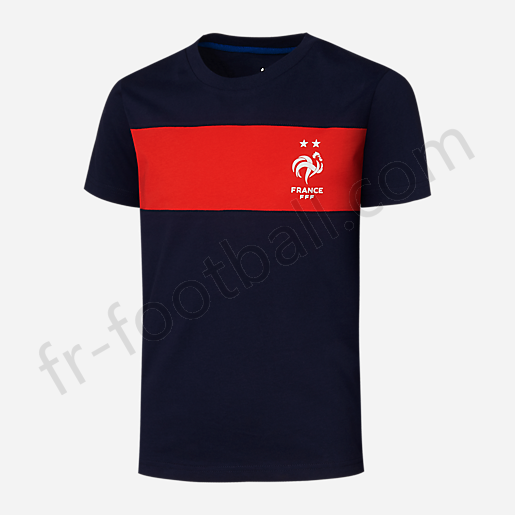 T-shirt manches courtes enfant France FFF BLEU-FFF Vente en ligne - -1