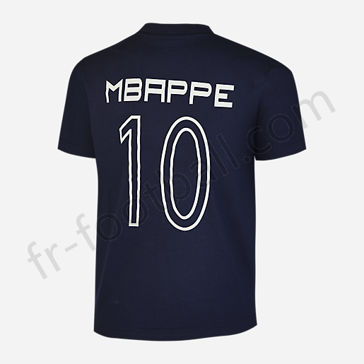 T-shirt manches courtes enfant Stripe Mbappe FFF BLEU-FFF Vente en ligne - -1