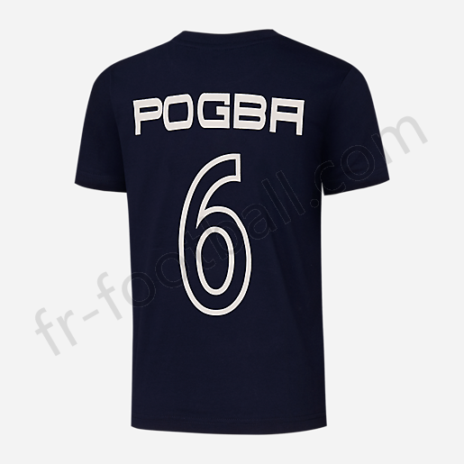 T-shirt manches courtes enfant Stripe Pogba FFF BLEU-FFF Vente en ligne - -1