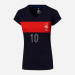 T-shirt manches courtes femme Stripe Mbappe FFF BLEU-FFF Vente en ligne - 0